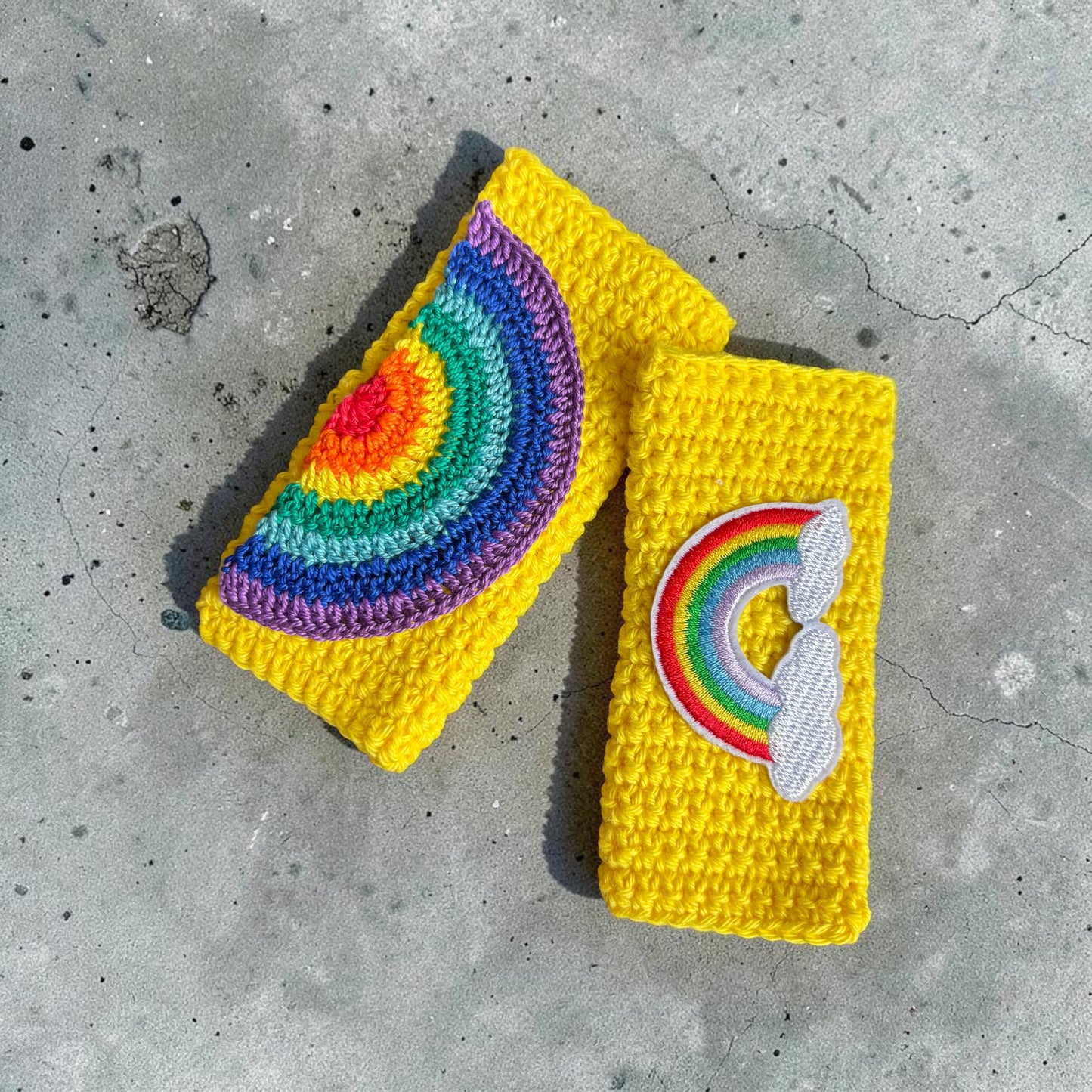 Häkelanleitung / Strickanleitung Wassereishülle Regenbpgen