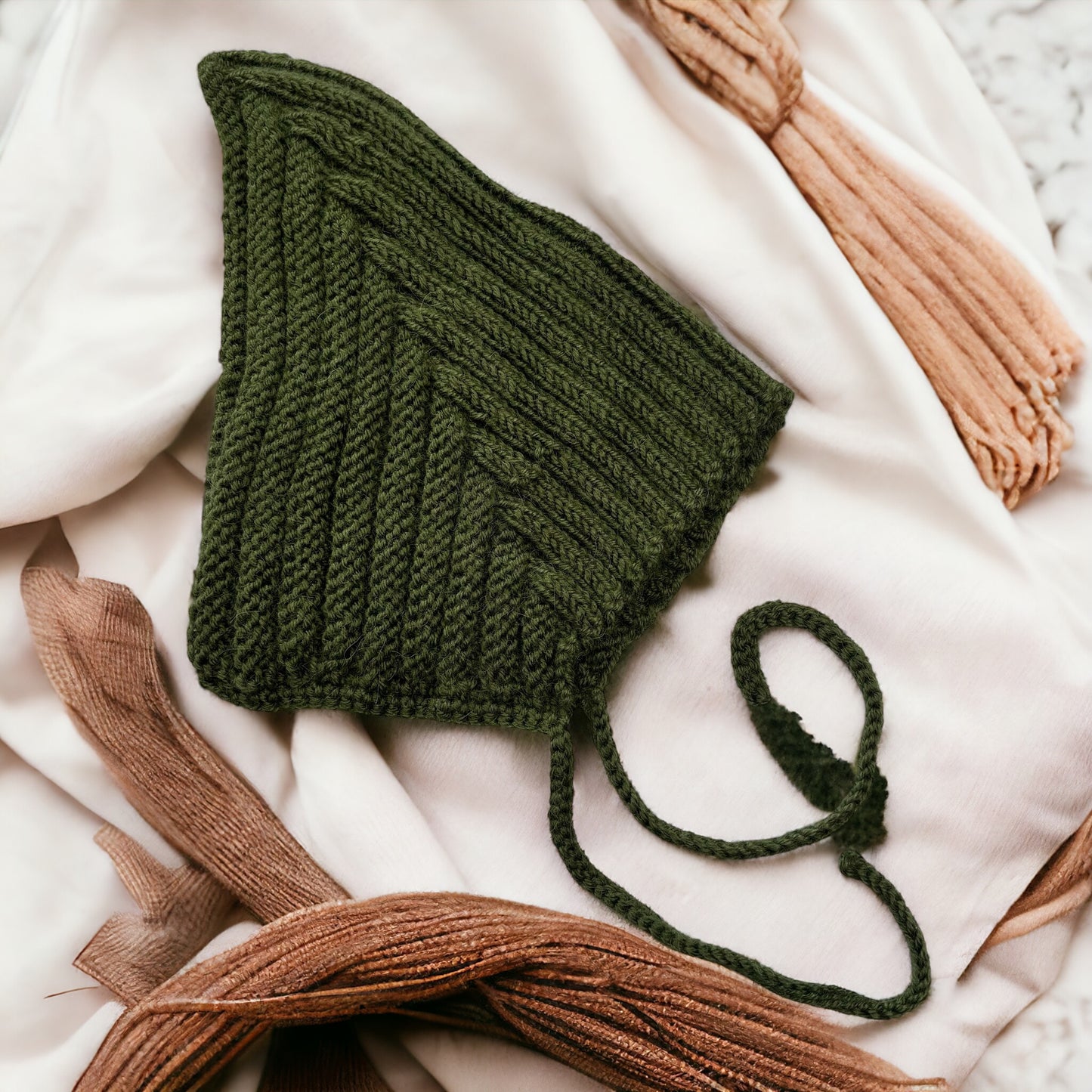 Bonnet Zipfelmütze, KU 40cm // gestrickt