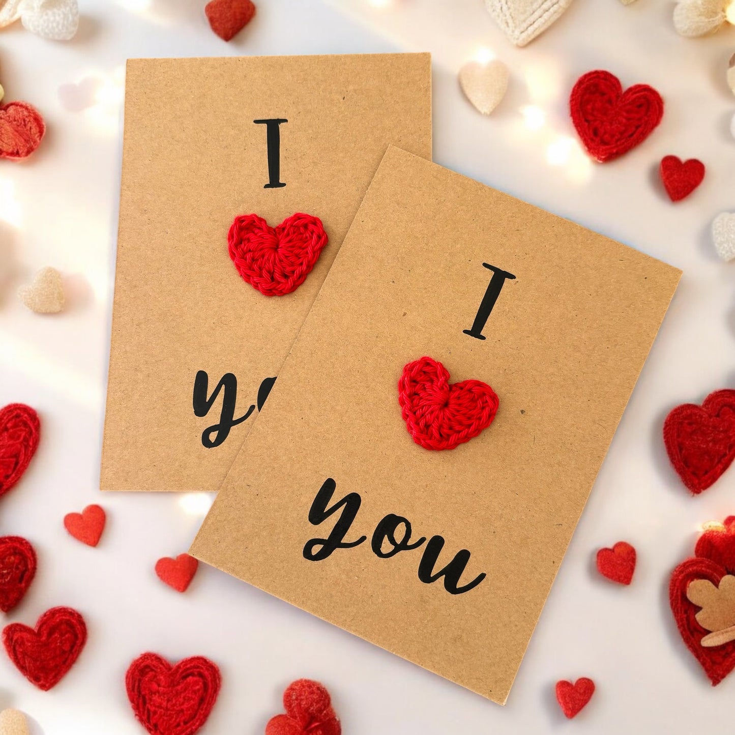 Postkarte „I Love You“ zum Valentinstag / Hochzeitstag