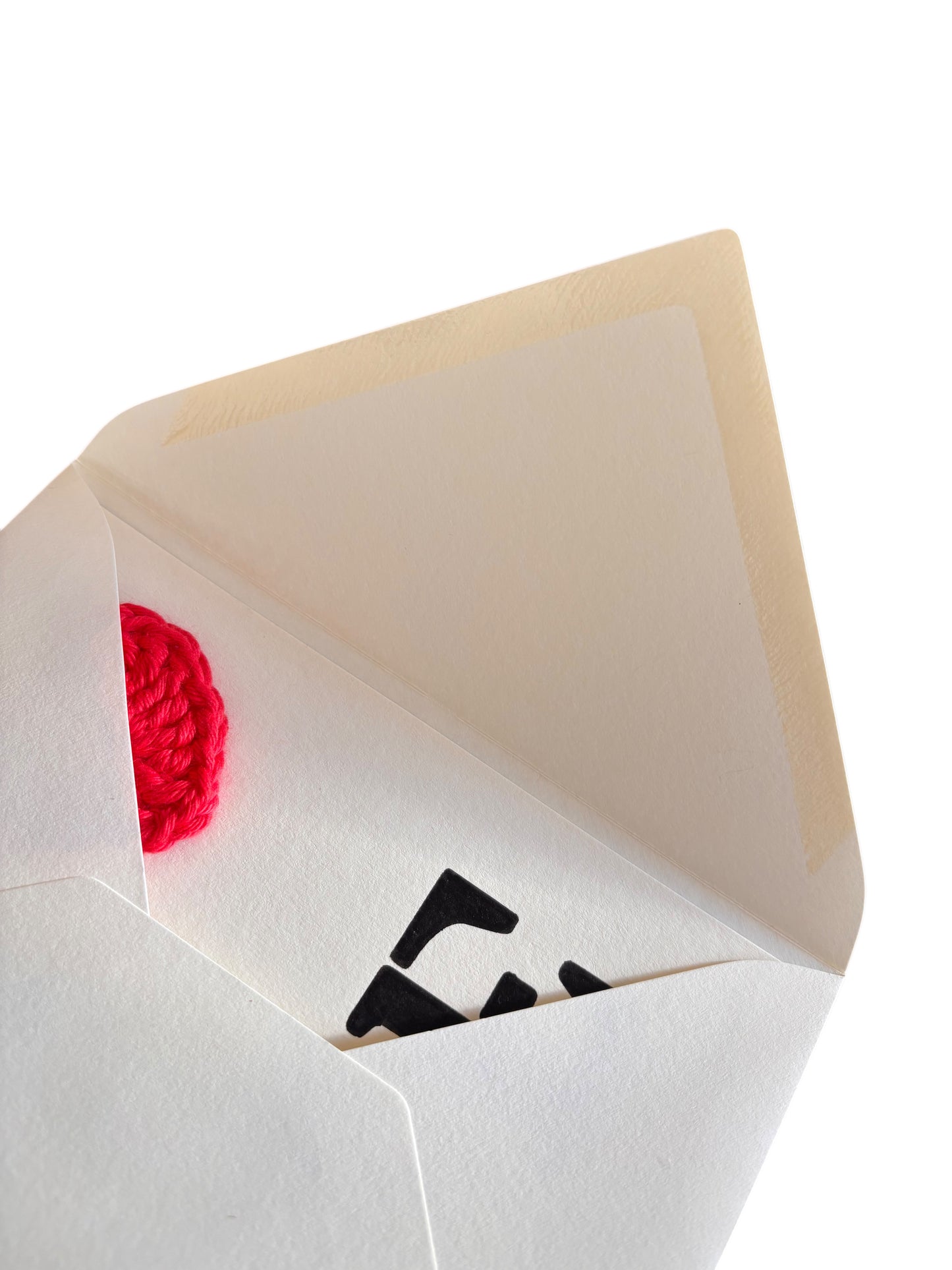 Postkarte / Klappkarte "Love" - mit Umschlag zum Valentinstag / Hochzeitstag