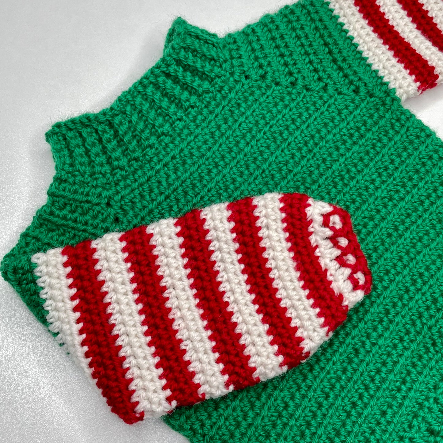 Pullover + Bonnet Set Babyelf, Größe 68 // gehäkelt