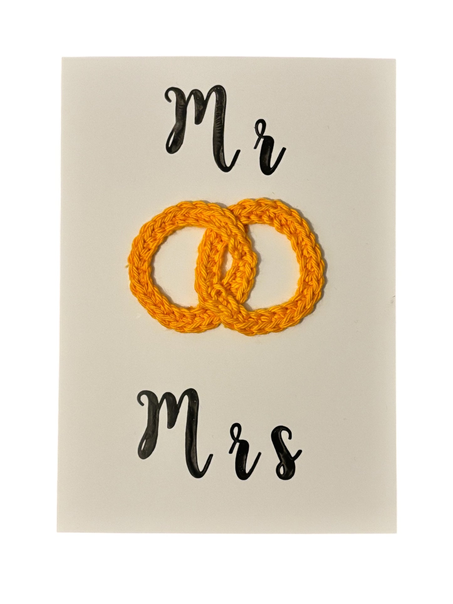 Postkarte "Mr & Mrs" zur Hochzeit // B Ware