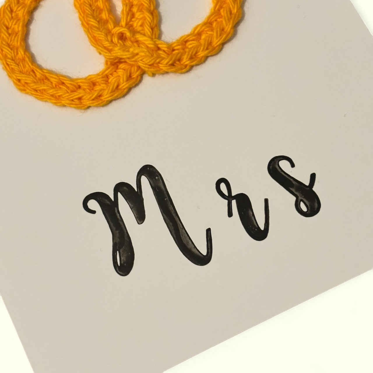 Postkarte "Mr & Mrs" zur Hochzeit // B Ware