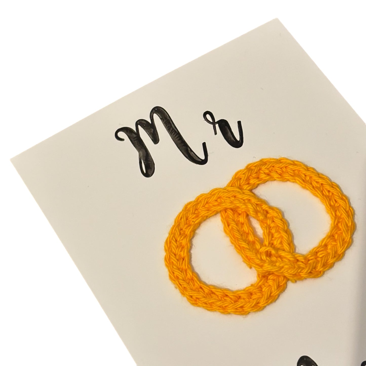 Postkarte "Mr & Mrs" zur Hochzeit // B Ware