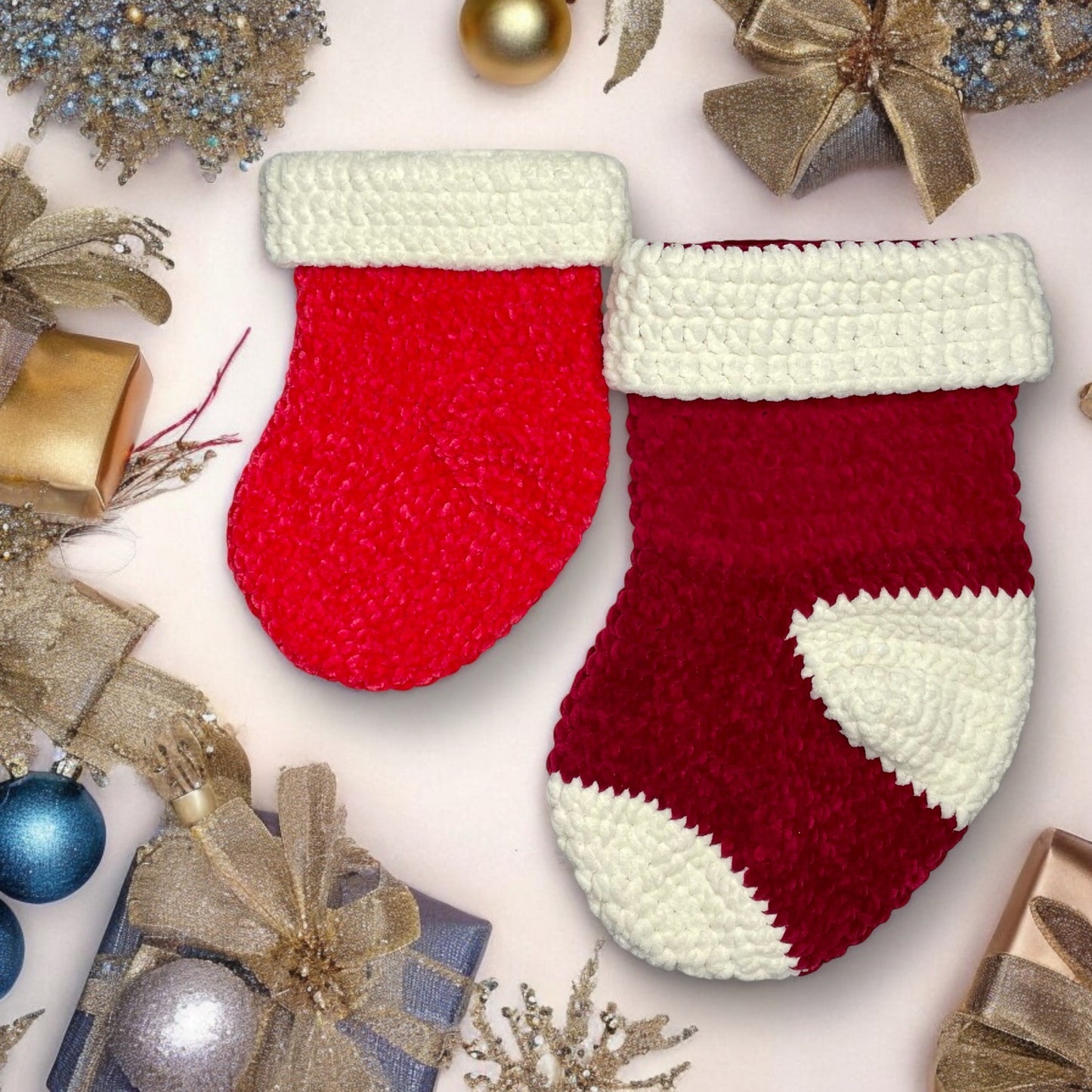 Crochet pattern Christmas Stocking // ENGLISH