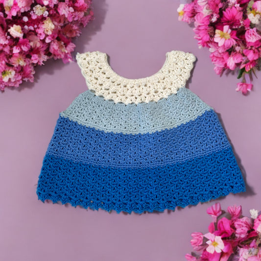 Kleid Ombré, Größe 56 // gehäkelt