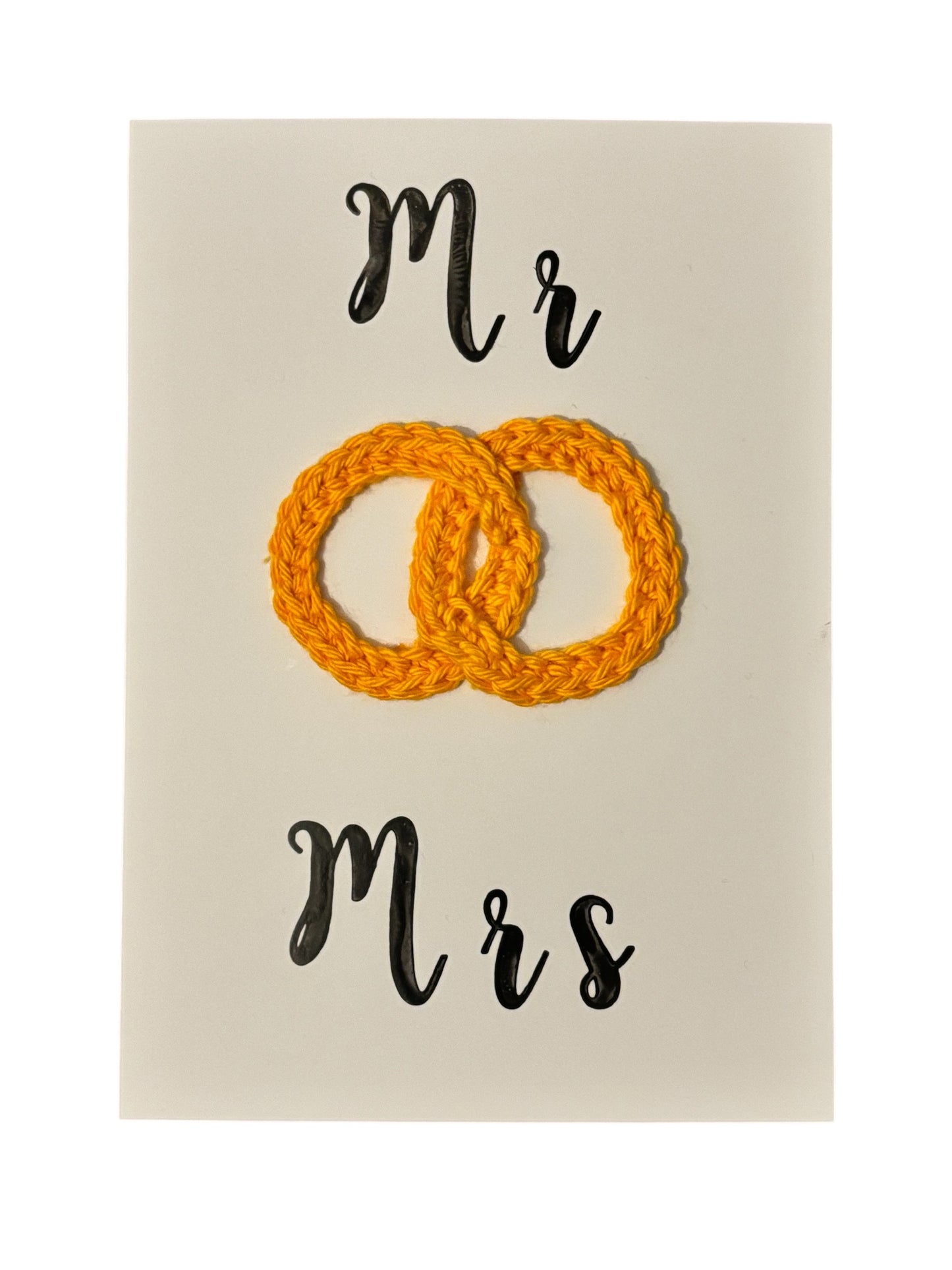 Postkarte Mr & Mrs Hochzeit // B Ware