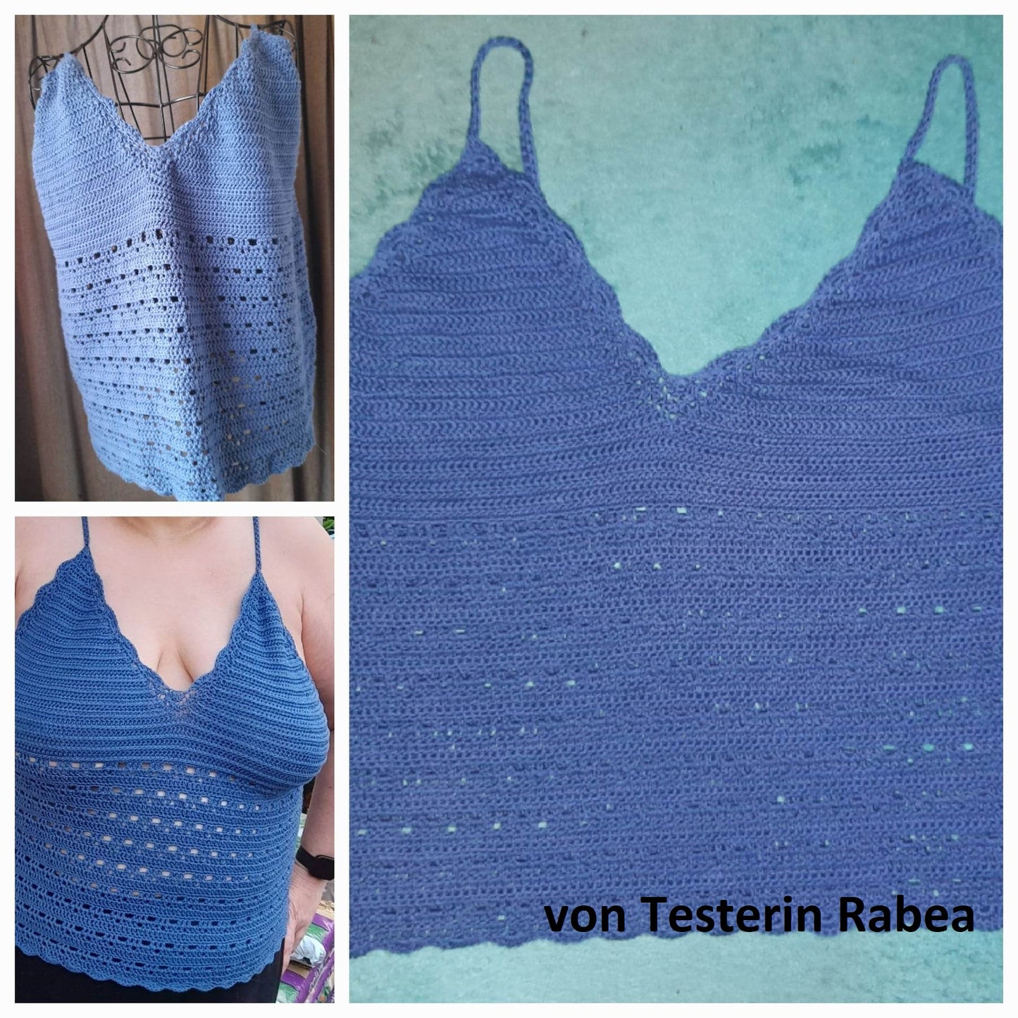 Häkelanleitung Crop Top Boho Summer // DEUTSCH